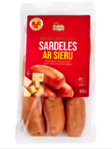RGK augstākā labuma sardeles “Extra” ar sieru 450 g